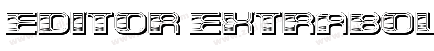 Editor Extrabold字体转换